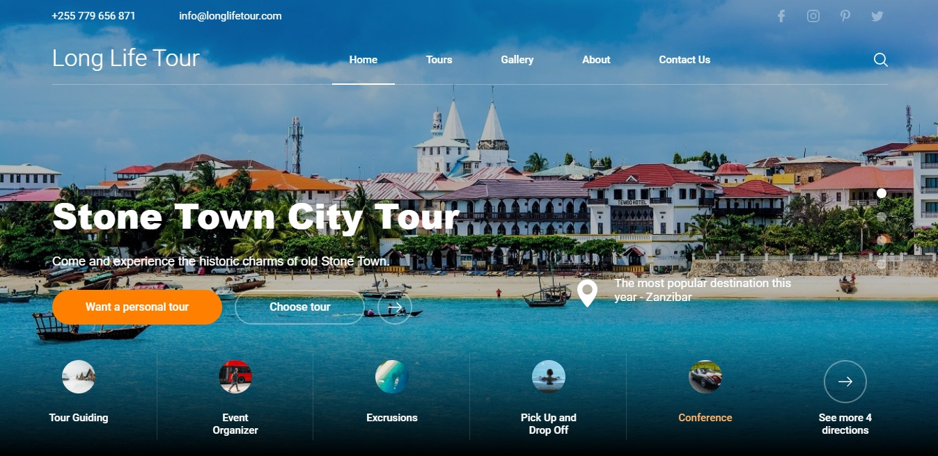 Long Life Tours Website